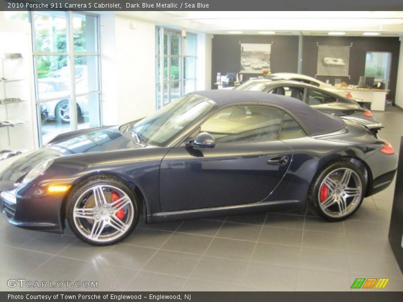 Dark Blue Metallic / Sea Blue 2010 Porsche 911 Carrera S Cabriolet