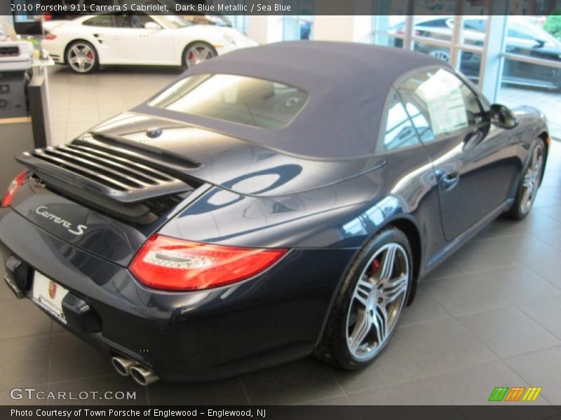 Dark Blue Metallic / Sea Blue 2010 Porsche 911 Carrera S Cabriolet