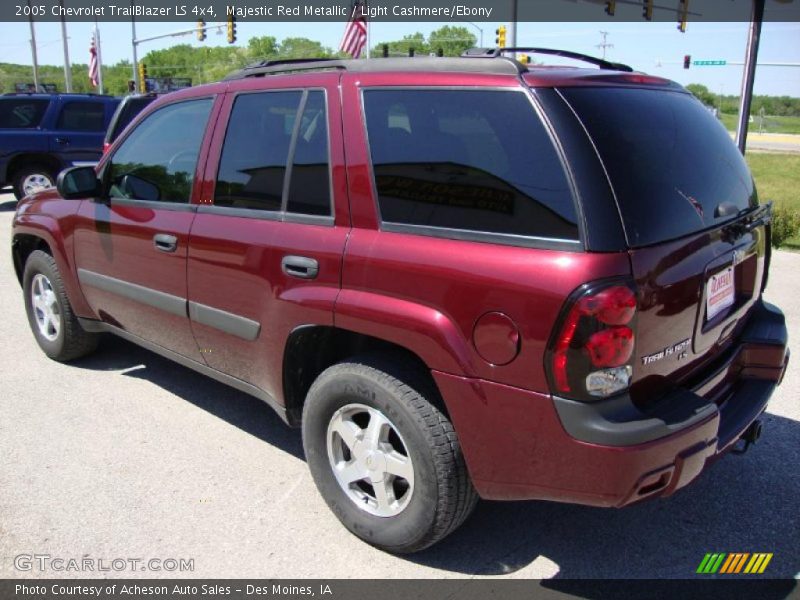 Majestic Red Metallic / Light Cashmere/Ebony 2005 Chevrolet TrailBlazer LS 4x4
