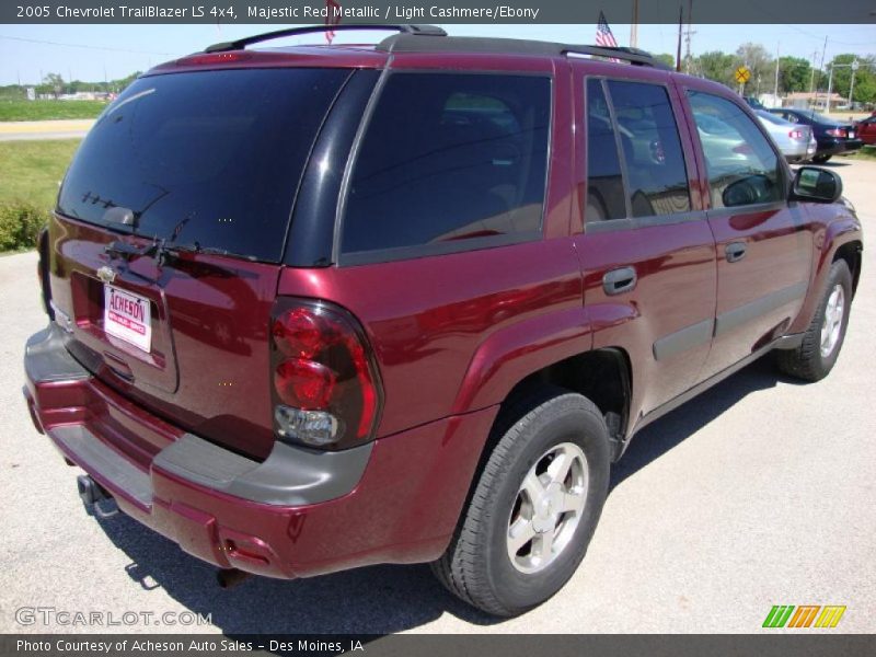 Majestic Red Metallic / Light Cashmere/Ebony 2005 Chevrolet TrailBlazer LS 4x4