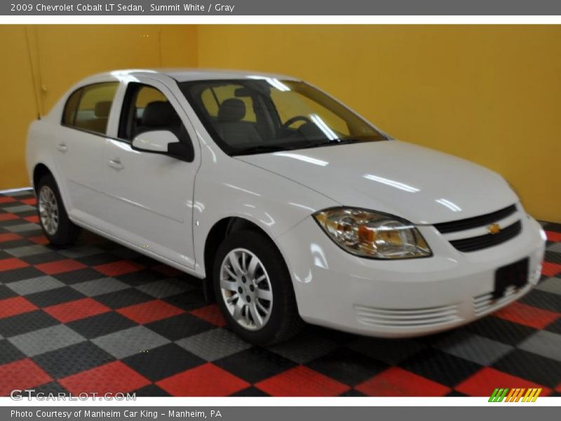 Summit White / Gray 2009 Chevrolet Cobalt LT Sedan