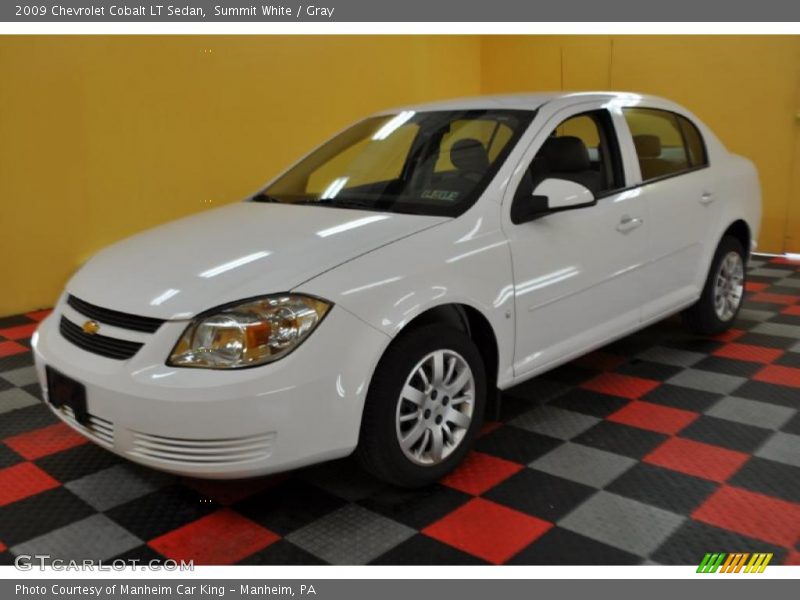 Summit White / Gray 2009 Chevrolet Cobalt LT Sedan