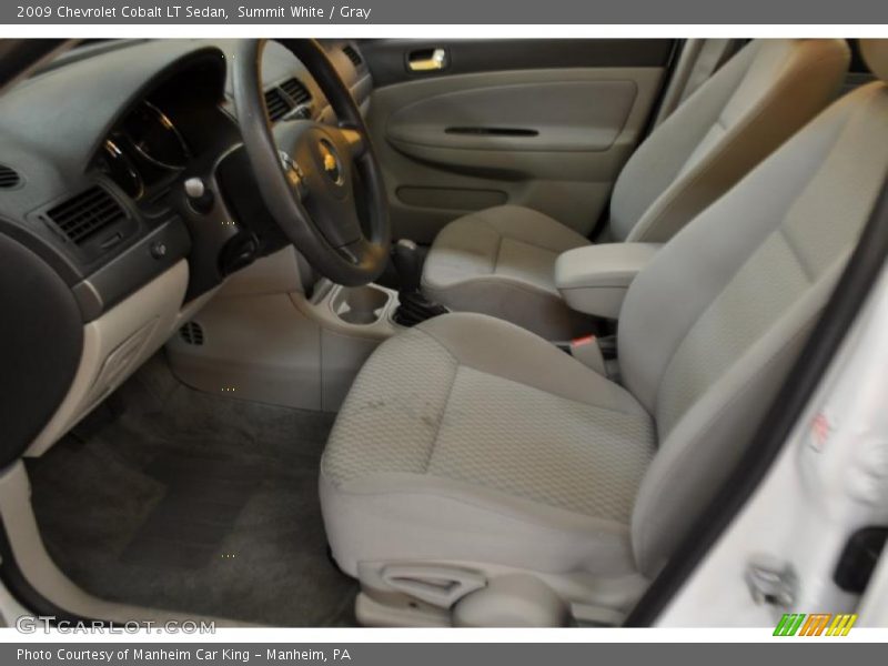 Summit White / Gray 2009 Chevrolet Cobalt LT Sedan