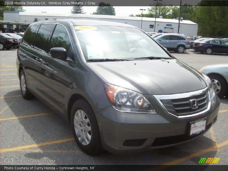 Nimbus Gray Metallic / Gray 2008 Honda Odyssey LX