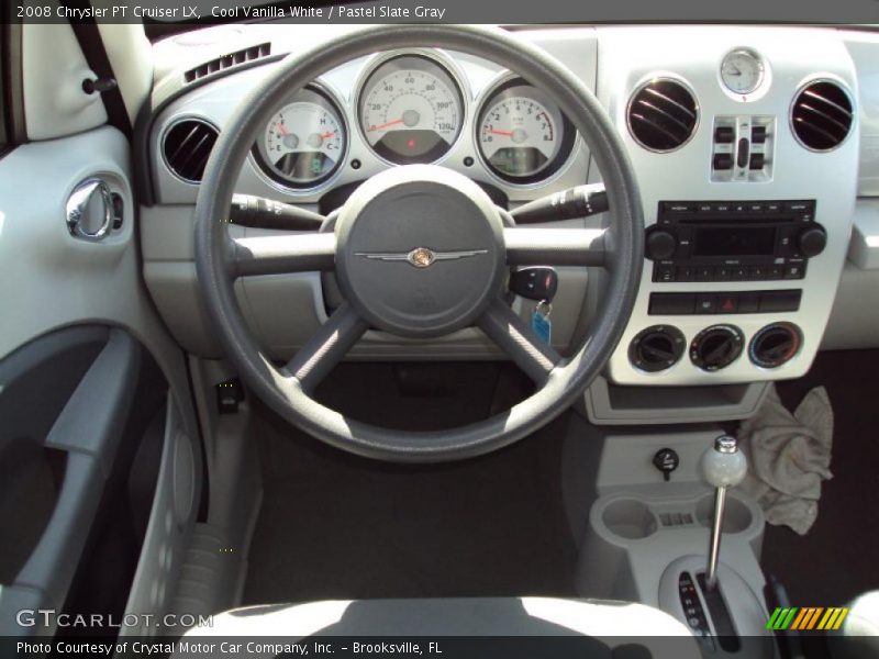 Cool Vanilla White / Pastel Slate Gray 2008 Chrysler PT Cruiser LX