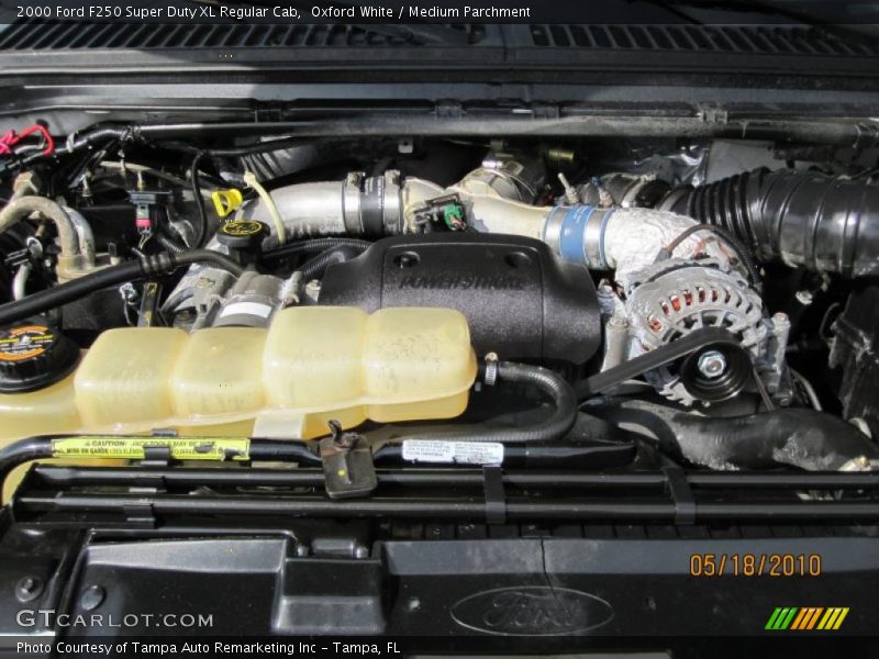 Oxford White / Medium Parchment 2000 Ford F250 Super Duty XL Regular Cab