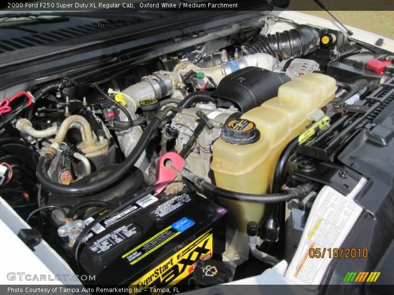 Oxford White / Medium Parchment 2000 Ford F250 Super Duty XL Regular Cab