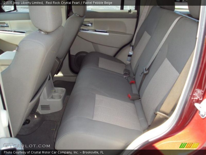 Red Rock Crystal Pearl / Pastel Pebble Beige 2008 Jeep Liberty Limited