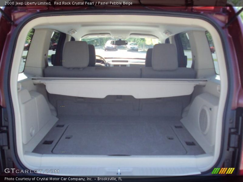 Red Rock Crystal Pearl / Pastel Pebble Beige 2008 Jeep Liberty Limited