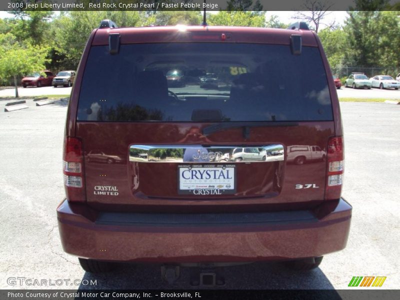 Red Rock Crystal Pearl / Pastel Pebble Beige 2008 Jeep Liberty Limited