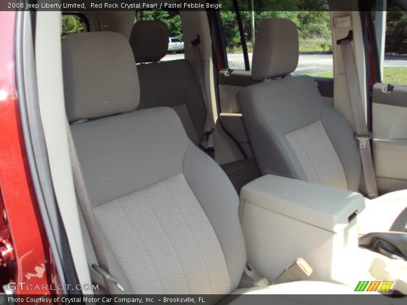 Red Rock Crystal Pearl / Pastel Pebble Beige 2008 Jeep Liberty Limited