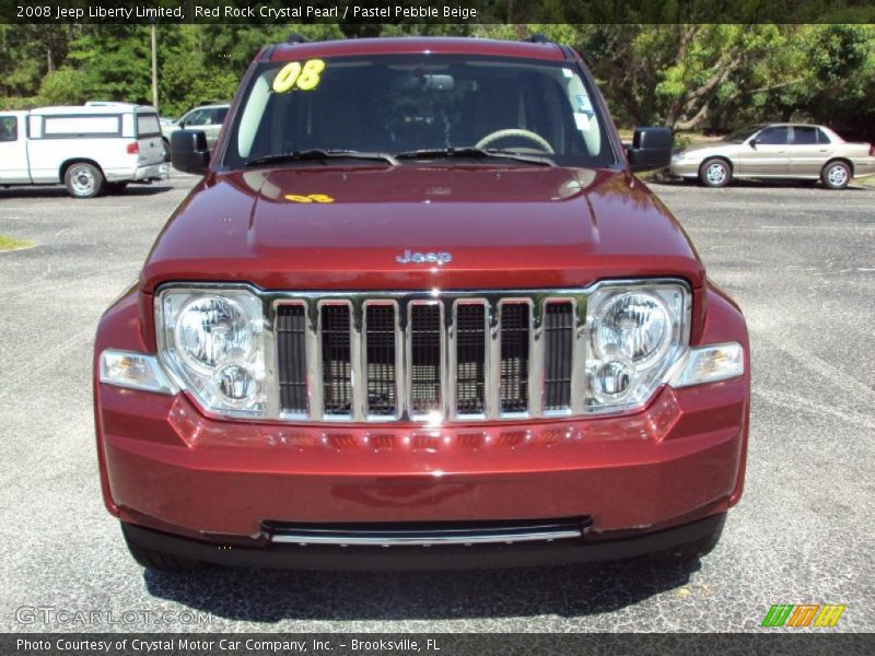 Red Rock Crystal Pearl / Pastel Pebble Beige 2008 Jeep Liberty Limited