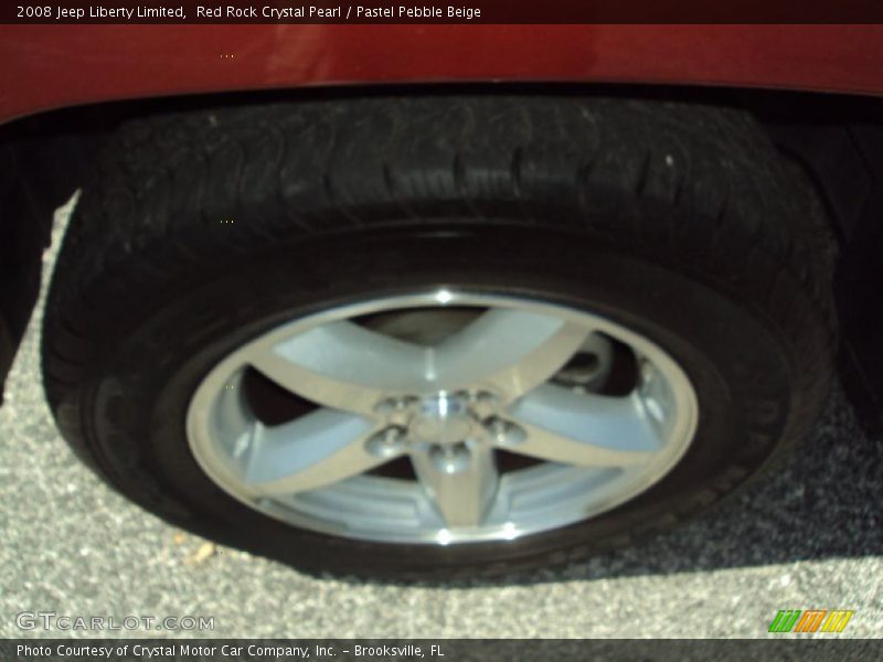 Red Rock Crystal Pearl / Pastel Pebble Beige 2008 Jeep Liberty Limited