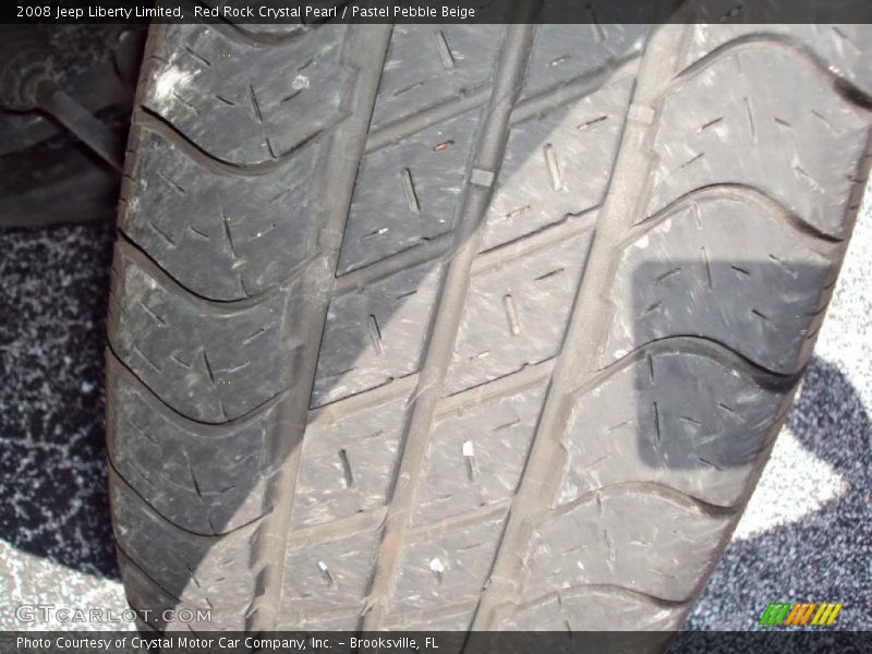 Red Rock Crystal Pearl / Pastel Pebble Beige 2008 Jeep Liberty Limited