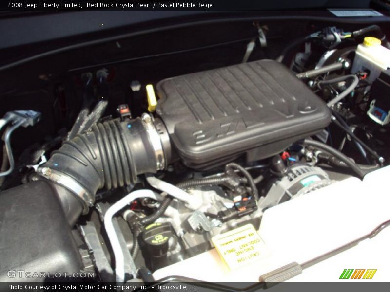 Red Rock Crystal Pearl / Pastel Pebble Beige 2008 Jeep Liberty Limited