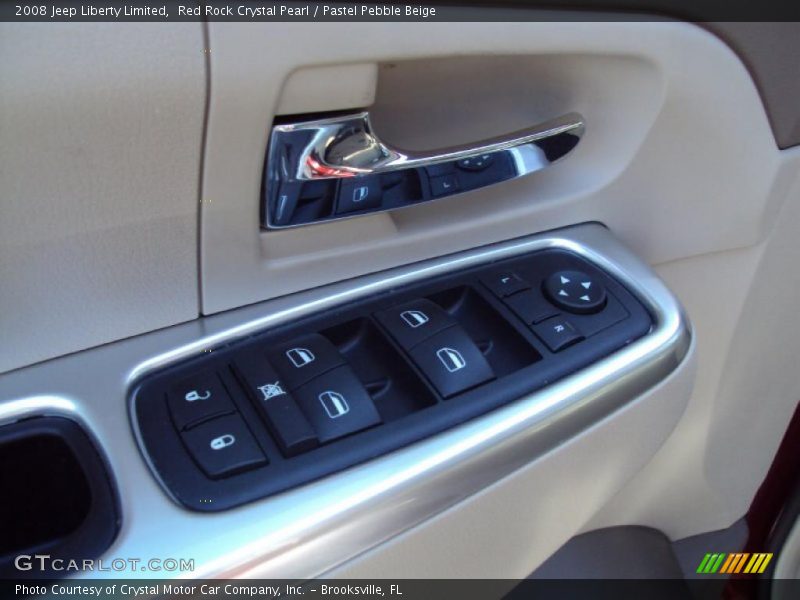 Red Rock Crystal Pearl / Pastel Pebble Beige 2008 Jeep Liberty Limited