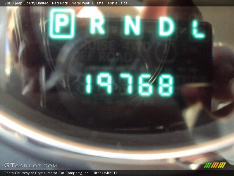 Red Rock Crystal Pearl / Pastel Pebble Beige 2008 Jeep Liberty Limited