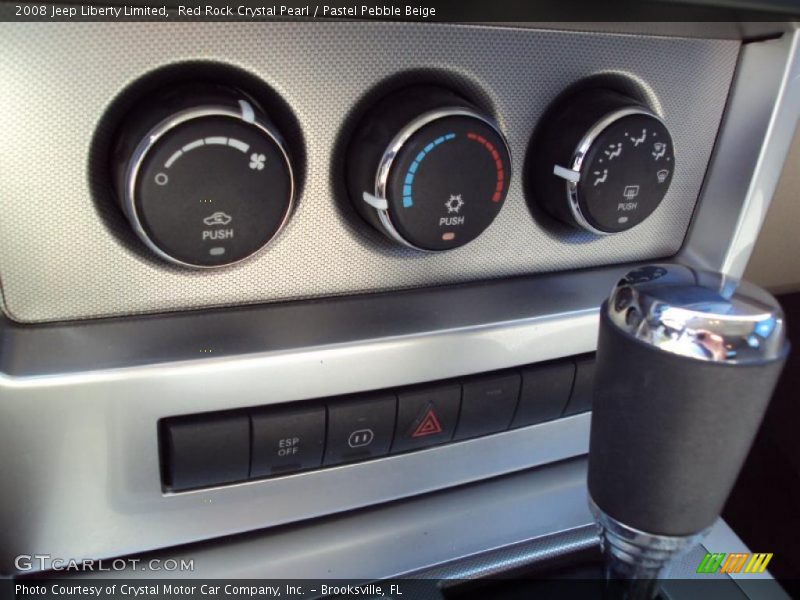 Red Rock Crystal Pearl / Pastel Pebble Beige 2008 Jeep Liberty Limited