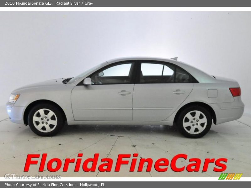 Radiant Silver / Gray 2010 Hyundai Sonata GLS