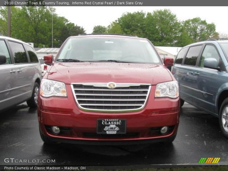 Inferno Red Crystal Pearl / Dark Slate Gray 2010 Chrysler Town & Country Touring