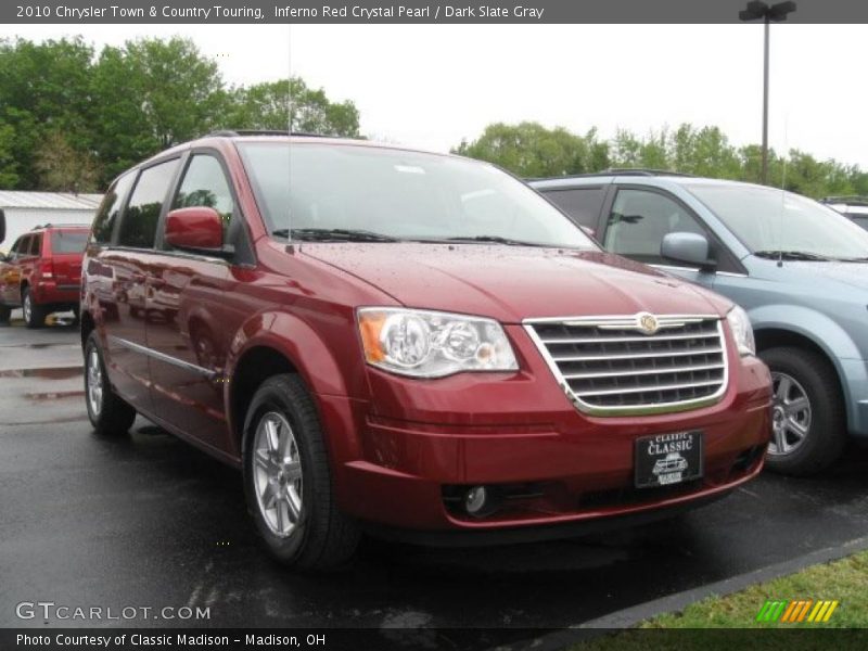 Inferno Red Crystal Pearl / Dark Slate Gray 2010 Chrysler Town & Country Touring