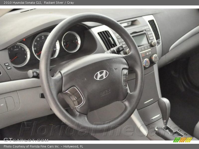 Radiant Silver / Gray 2010 Hyundai Sonata GLS