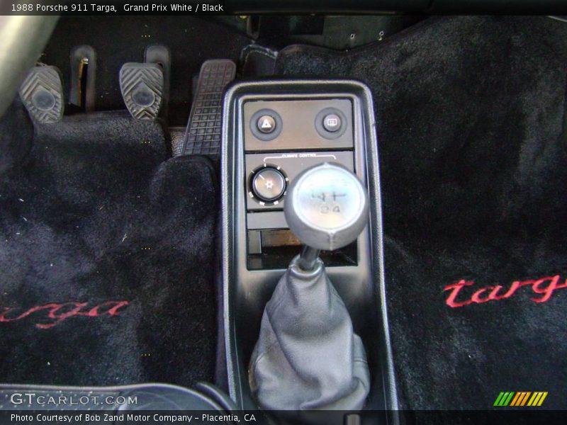 Grand Prix White / Black 1988 Porsche 911 Targa