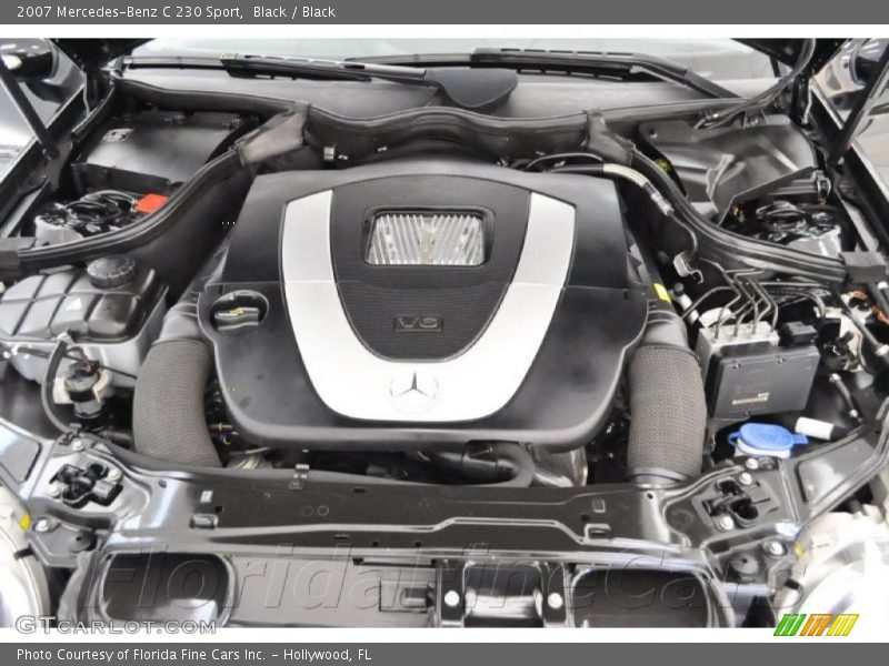 Black / Black 2007 Mercedes-Benz C 230 Sport
