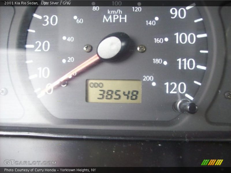 Light Silver / Gray 2001 Kia Rio Sedan
