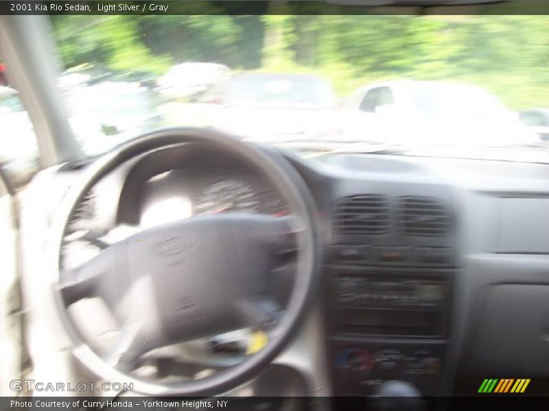 Light Silver / Gray 2001 Kia Rio Sedan