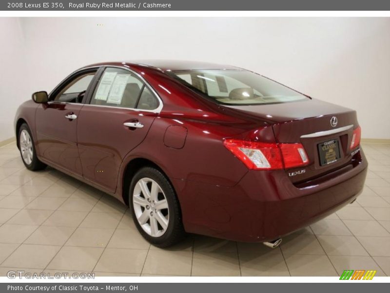 Royal Ruby Red Metallic / Cashmere 2008 Lexus ES 350