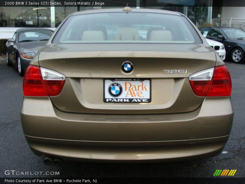 Sonora Metallic / Beige 2006 BMW 3 Series 325i Sedan