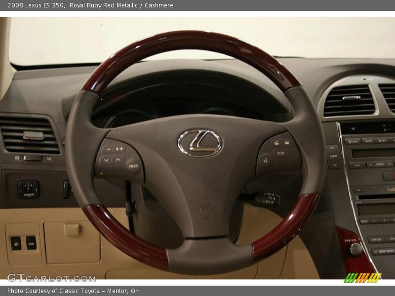 Royal Ruby Red Metallic / Cashmere 2008 Lexus ES 350