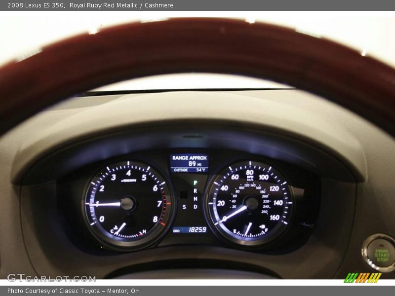 Royal Ruby Red Metallic / Cashmere 2008 Lexus ES 350