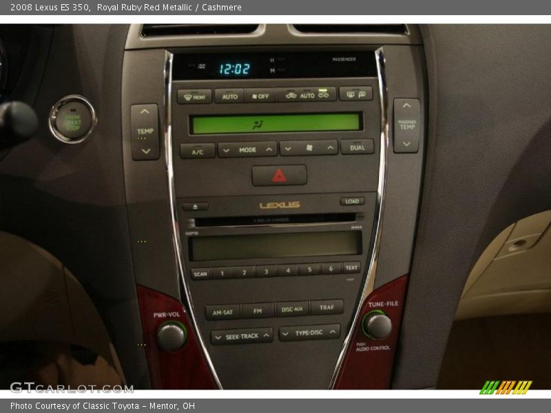 Royal Ruby Red Metallic / Cashmere 2008 Lexus ES 350
