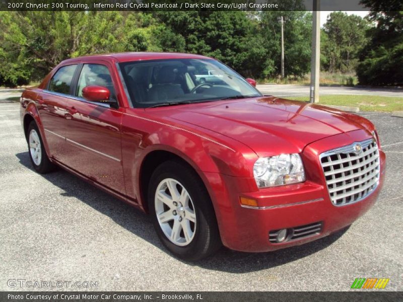 Inferno Red Crystal Pearlcoat / Dark Slate Gray/Light Graystone 2007 Chrysler 300 Touring
