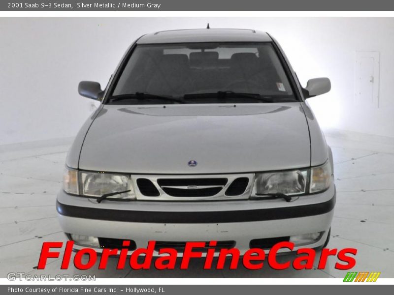 Silver Metallic / Medium Gray 2001 Saab 9-3 Sedan