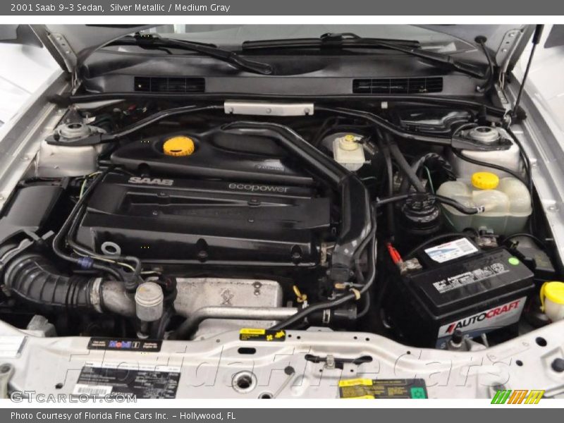 Silver Metallic / Medium Gray 2001 Saab 9-3 Sedan