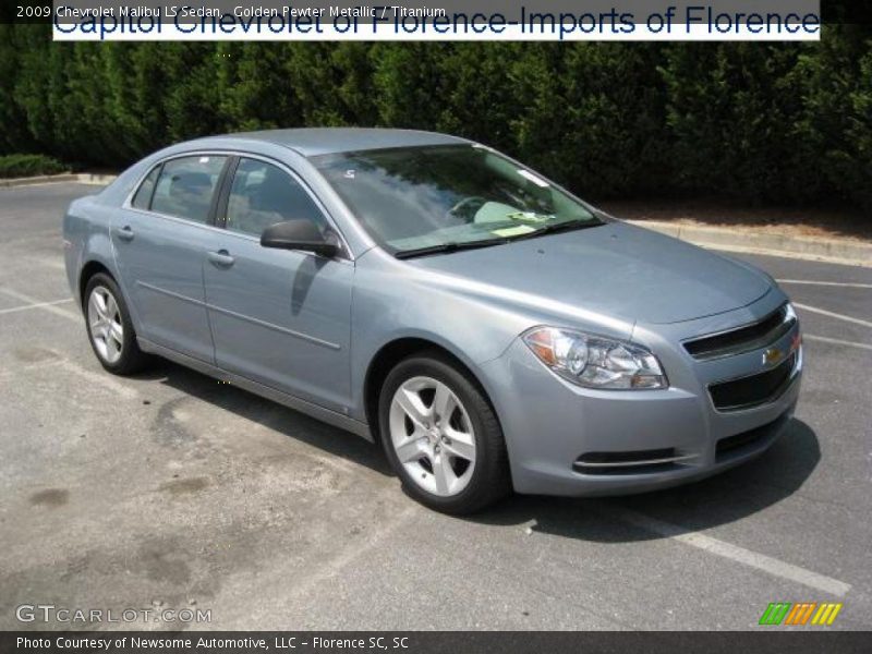Golden Pewter Metallic / Titanium 2009 Chevrolet Malibu LS Sedan