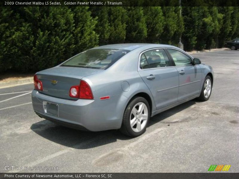 Golden Pewter Metallic / Titanium 2009 Chevrolet Malibu LS Sedan
