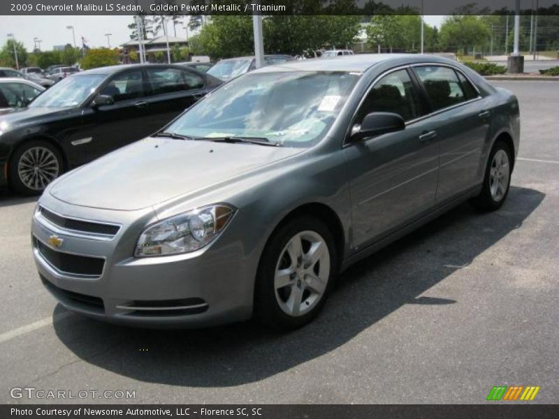 Golden Pewter Metallic / Titanium 2009 Chevrolet Malibu LS Sedan