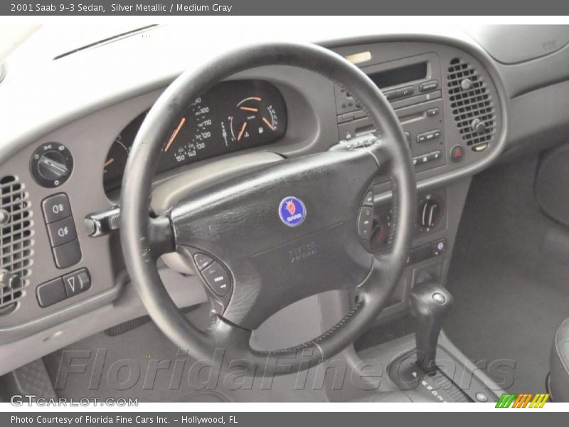 Silver Metallic / Medium Gray 2001 Saab 9-3 Sedan