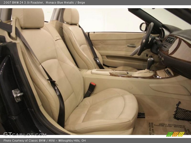 Monaco Blue Metallic / Beige 2007 BMW Z4 3.0i Roadster