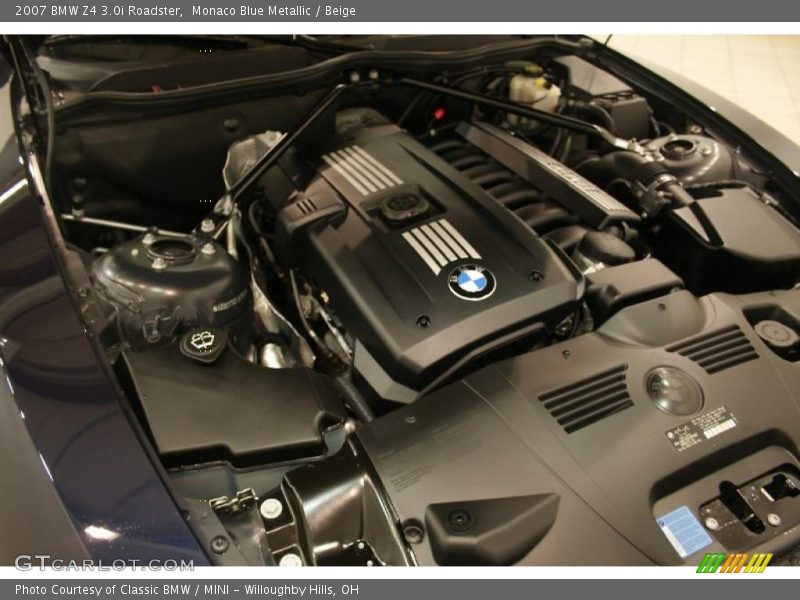 Monaco Blue Metallic / Beige 2007 BMW Z4 3.0i Roadster