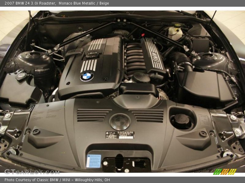 Monaco Blue Metallic / Beige 2007 BMW Z4 3.0i Roadster