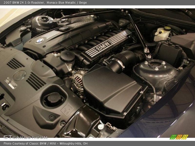 Monaco Blue Metallic / Beige 2007 BMW Z4 3.0i Roadster