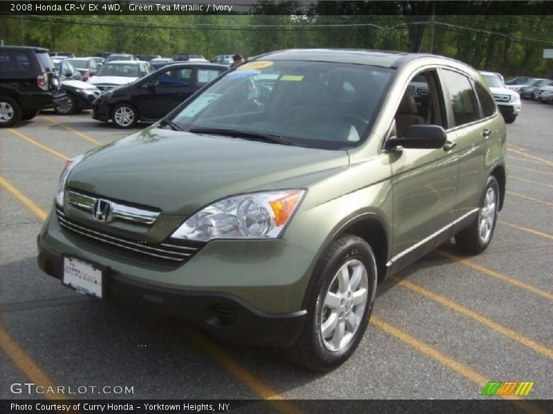 Green Tea Metallic / Ivory 2008 Honda CR-V EX 4WD