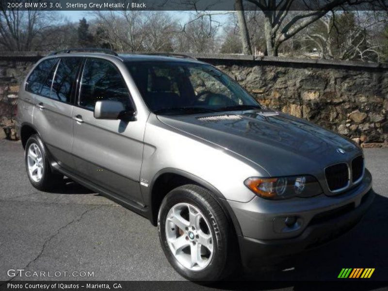 Sterling Grey Metallic / Black 2006 BMW X5 3.0i
