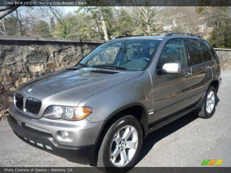 Sterling Grey Metallic / Black 2006 BMW X5 3.0i