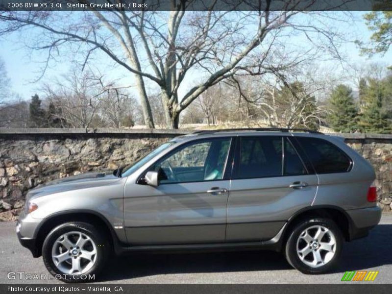 Sterling Grey Metallic / Black 2006 BMW X5 3.0i